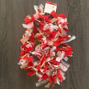 Celebrate It Red, White, and Tan Ribbon Garland